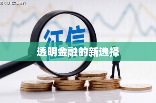 鹿港透明金融的新选择