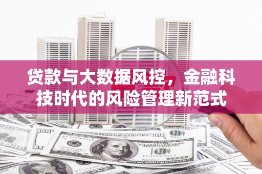 鹿港贷款与大数据风控，金融科技时代的风险管理新范式