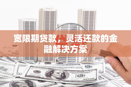 鹿港宽限期贷款，灵活还款的金融解决方案