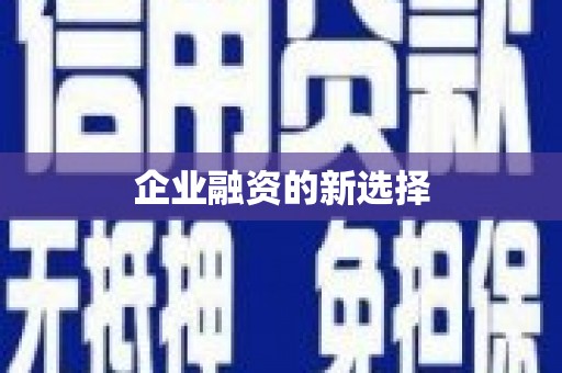 鹿港企业融资的新选择