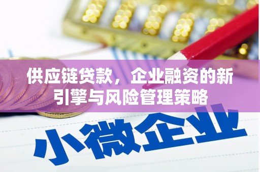 鹿港供应链贷款，企业融资的新引擎与风险管理策略