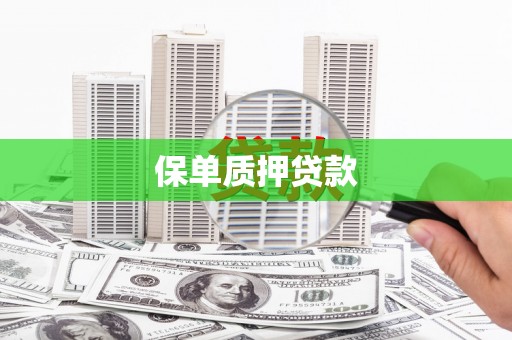 鹿港保单质押贷款