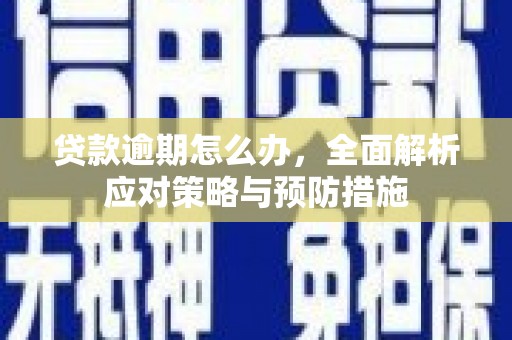 鹿港贷款逾期怎么办，全面解析应对策略与预防措施
