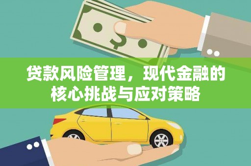 鹿港贷款风险管理，现代金融的核心挑战与应对策略