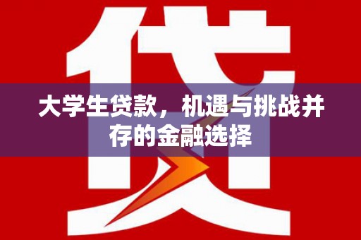 鹿港大学生贷款，机遇与挑战并存的金融选择