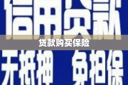 鹿港贷款购买保险