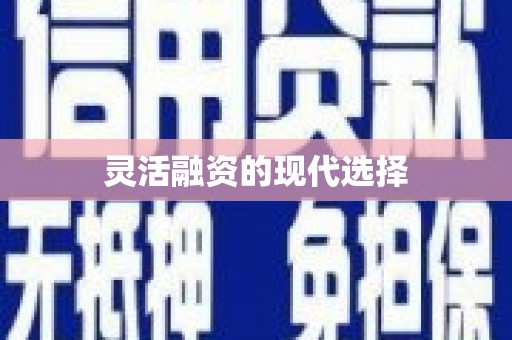 鹿港灵活融资的现代选择